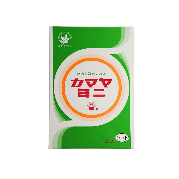 お灸 カマヤミニ 弱 1000壮 押し棒2本・使用説明書・ツボ冊子付