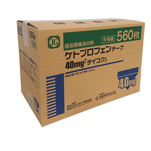 ｹﾄﾌﾟﾛﾌｪﾝﾃｰﾌﾟ40mg｢ﾃｲｺｸ｣ 7×80(ﾃｲｺｸ＝JG)