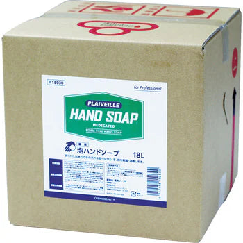手洗い用水石けん(ﾌﾟﾚｳﾞｪｰﾕ薬用泡ﾊﾝﾄﾞｿｰﾌﾟ)18L(ｺｯｸ付)