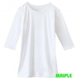 WH90029　七分袖インナーTシャツ　ホワイト　S